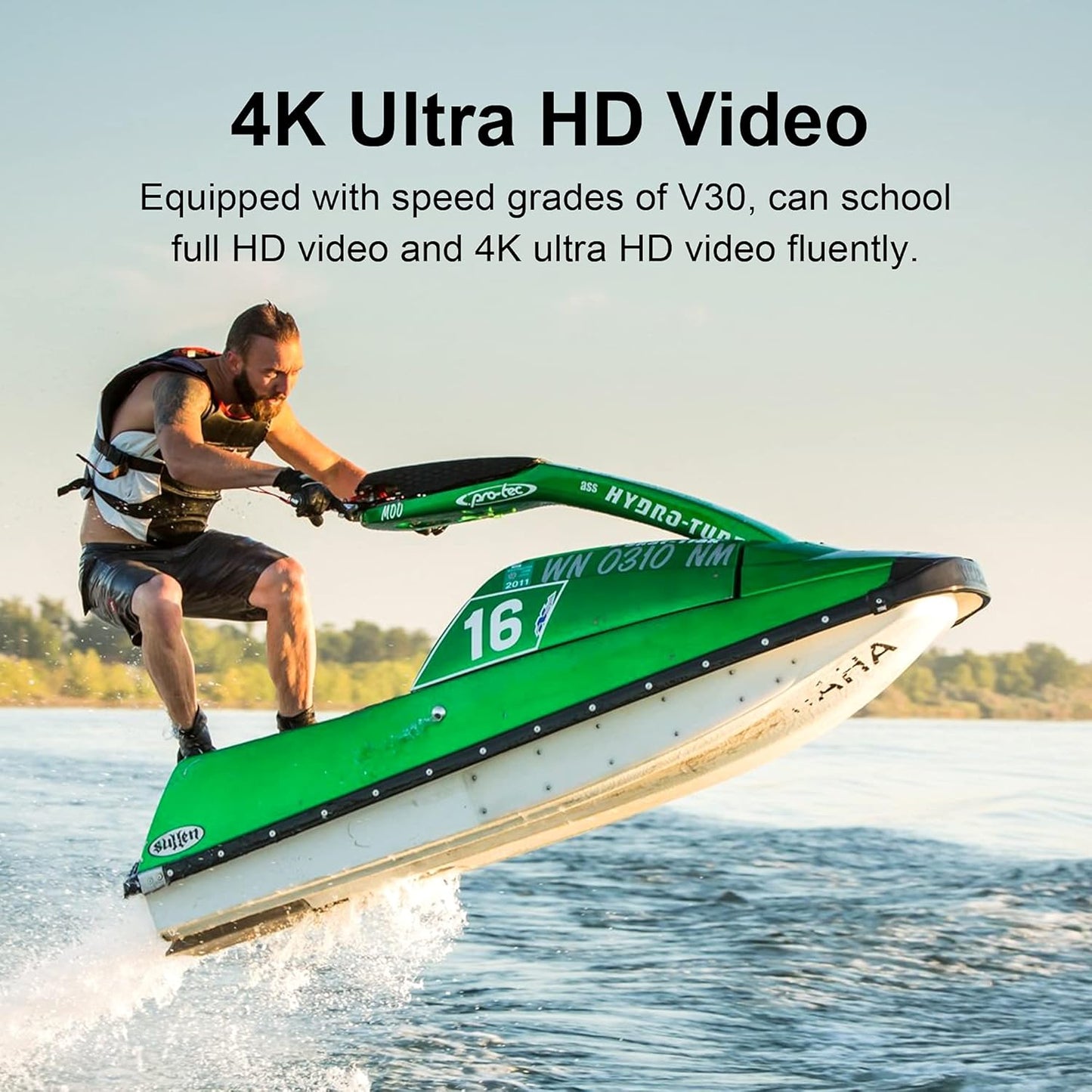 64GB Micro SD Card 2 Pack, Micro SDXC UHS-I Memory Card – 95Mb/S,633X,U3,C10, Full HD Video V30, A1, FAT32, High Speed Flash TF Card P500 for Computer with Adapter/Phone/Tablet/Pc