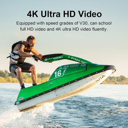 64GB Micro SD Card 2 Pack, Micro SDXC UHS-I Memory Card – 95Mb/S,633X,U3,C10, Full HD Video V30, A1, FAT32, High Speed Flash TF Card P500 for Computer with Adapter/Phone/Tablet/Pc